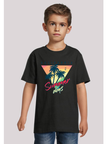 F4NT4STIC T-Shirt California Palmen Retro in schwarz