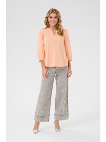 Kaffe Langarm-Bluse KAjollia Regular fit in Peach Nectar