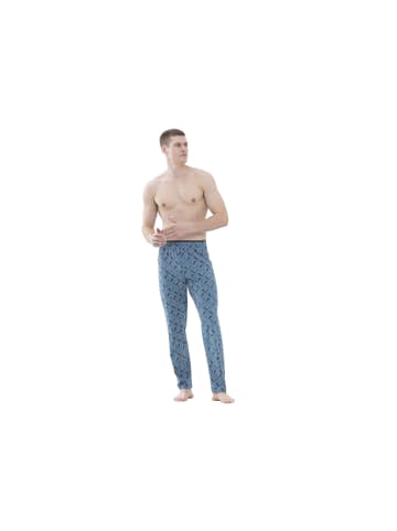 Mey Pyjama lang für Herren in blau in blau