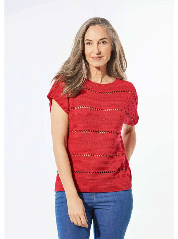 GOLDNER Kurzgröße:  Stricktop in rot