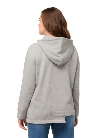 Ulla Popken Sweatshirt in grau melange