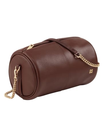 DuDu Abigail Umhängetasche Leder 19.5 cm in chocolate