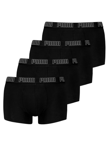 Puma 4er Pack Basic Trunks in Schwarz