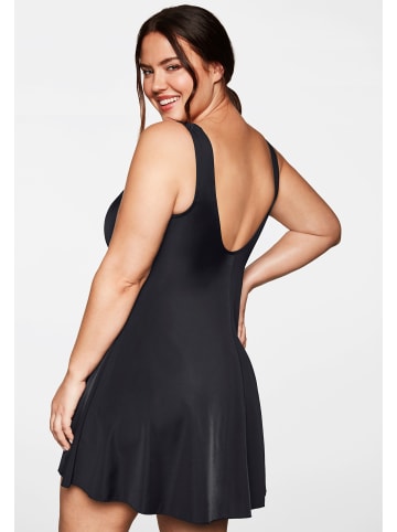 sheego Badekleid in schwarz