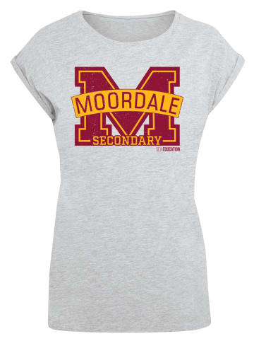 F4NT4STIC T-Shirt Sex Education Moordale Cracked M Logo2 in grau meliert