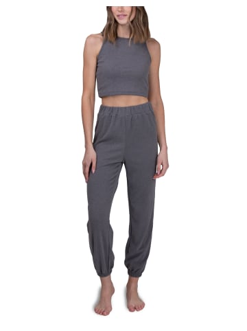 maluuna Damen Jogging-Set mit Top und Hose in schwarz