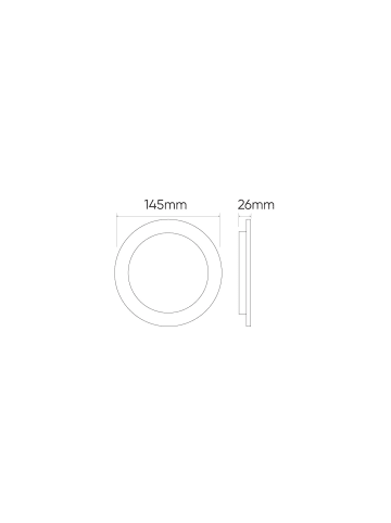 LED Line Downlight Einbau 120mm Deckenleuchte 9 Watt 900lm (4000K neutralweiß) in Weiß