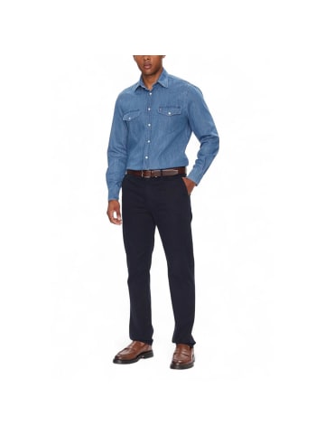 Tommy Hilfiger Blau Hellblau Denim Hemd
