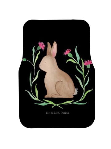 Mr. & Mrs. Panda Fußmatte Auto Hase Sitzen ohne Spruch in Schwarz