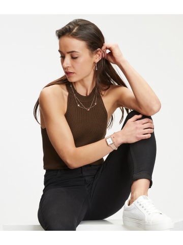 Tamaris Ohrstecker Baguette in roségold