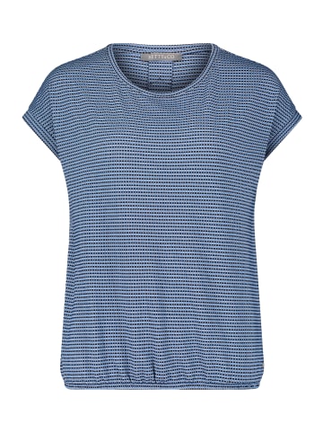 BETTY & CO Casual-Shirt mit Gummizug in Dunkelblau/Blau