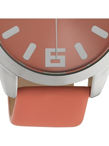 Oozoo Armbanduhr Oozoo Timepieces orange extra groß (ca. 47mm)