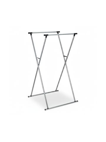 relaxdays Kleiderständer in Silber - (B)135 x (H)139 x (T)95 cm