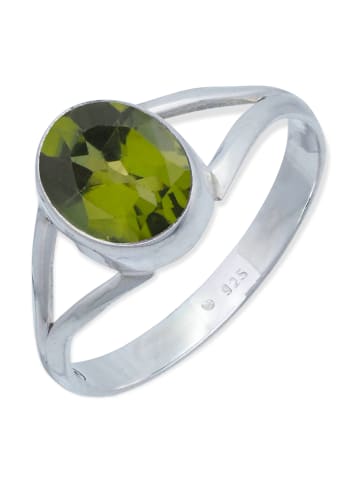 mantraroma 925er Silber - Ringe mit Peridot facettiert