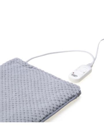 Adler Europe AD 7415 Fleece-Heizkissen 30 x 40 cm mit 2 Heizstufen in Grau/Blau