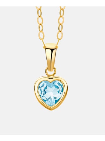 Diamant L'éternel Halskette aus 375 Gelbgold mit Topas