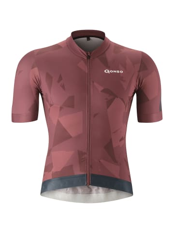 Gonso Tresero He-Radtrikot-1/2-FZ in Dunkelrot