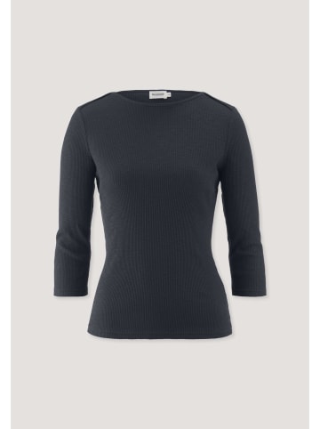 Hessnatur Hessnatur Boatneck Shirt Slim aus Bio-Baumwolle in marine