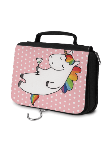 Mr. & Mrs. Panda Kulturtasche Einhorn Blümchentail ohne Spruch in Rot Pastell