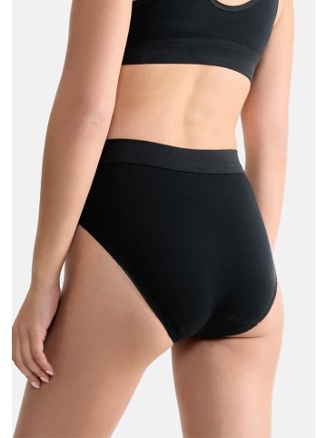 Sloggi Tai Slip Double Comfort T in Schwarz / weiß