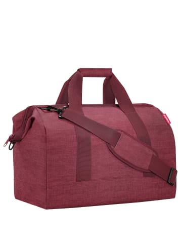Reisenthel travelling allrounder L - Reisetasche 48 cm (summerstripes black) in twist maroon