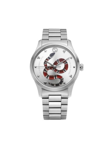 Gucci Quarzuhr für Damen in silber