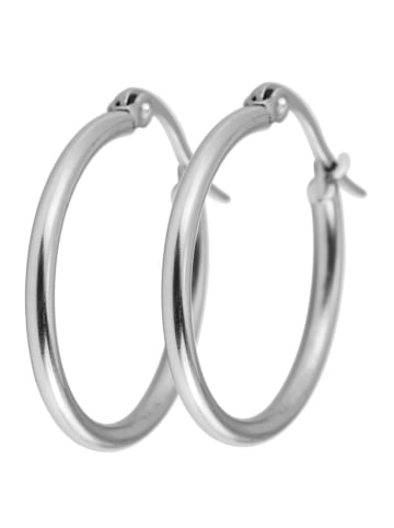 Adeliás Damen Ohrringe – Creole aus Edelstahl in silber