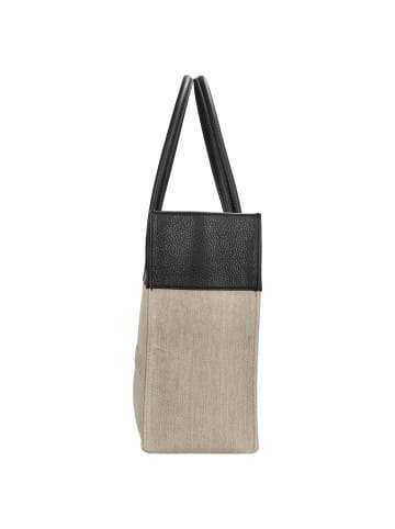 COCCINELLE Myrtha Canvas - Umhängetasche 27 cm (natural/noir) in natural/noir