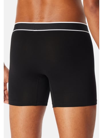 Schiesser Long Short / Pant 95/5 Cotton in Schwarz