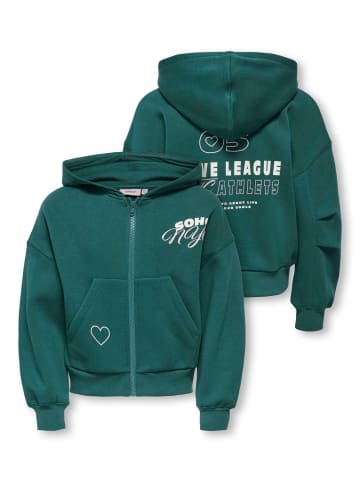 KIDS ONLY Kapuzen-Sweatjacke Zip Hoodie Kogditte in june bug