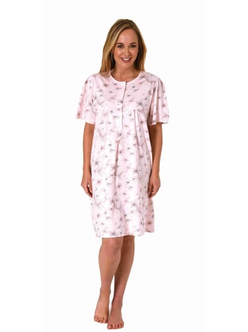 NORMANN Pflegenachthemd kurzarm Rückenteil offen - 73971 in rose