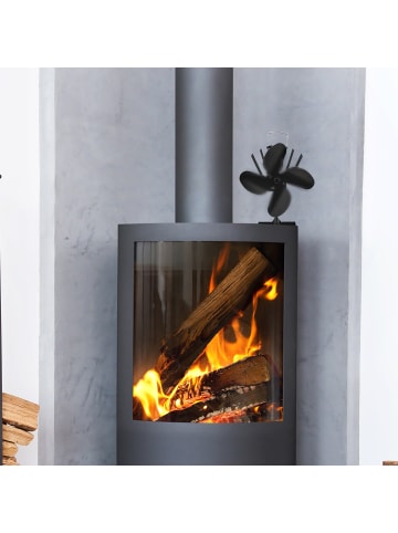 relaxdays Ofenventilator in Schwarz