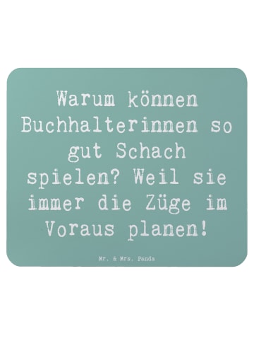 Mr. & Mrs. Panda Mousepad Spruch Buchhalterin Schachmeisterin mi... in Meeresbrise