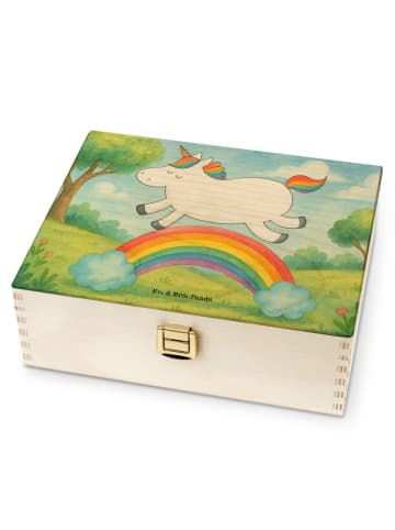Mr. & Mrs. Panda Tee Aufbewahrung Einhorn Regenbogen Design ohne... in Weiß