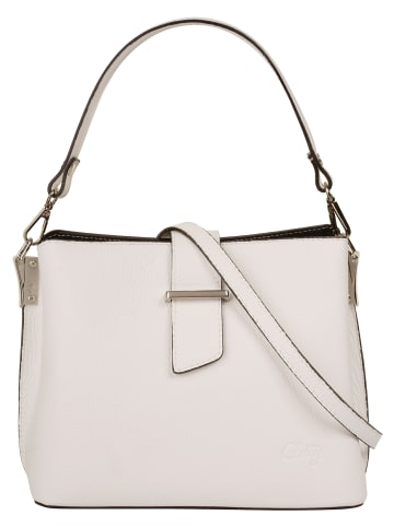 Cluty Handtasche echt Leder in weiß
