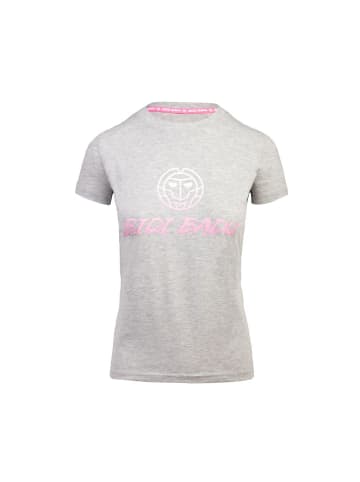 BIDI BADU Lamia Basic Logo Tee - rose in grau