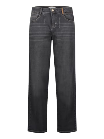 CARTOON Used Look-Jeans mit Waschung in Black Denim