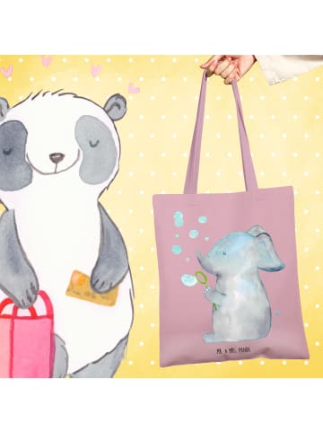 Mr. & Mrs. Panda Jutebeutel Elefant Seifenblasen ohne Spruch in Rosa Pastell