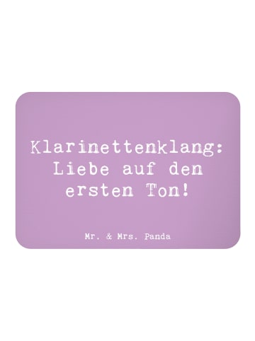 Magnet Spruch Klarinette Liebe  mit Spruch in Lavendeltraum