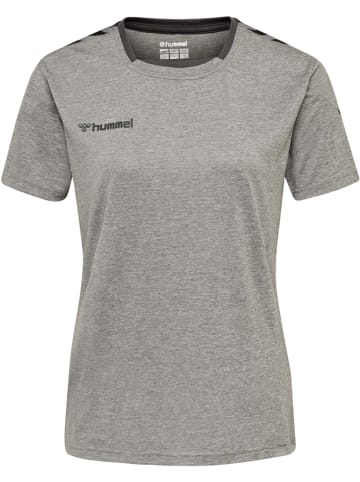 Hummel Hummel T-Shirt Hmlauthentic Multisport Damen Atmungsaktiv Feuchtigkeitsabsorbierenden in GREY MELANGE