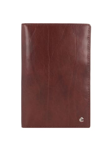 Esquire Toscana Reisepassetui RFID Leder 12 cm in coffee