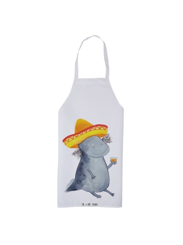 Mr. & Mrs. Panda Schürze Axolotl Tequila ohne Spruch in Weiß