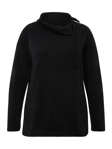 Ulla Popken Sweatshirt in schwarz