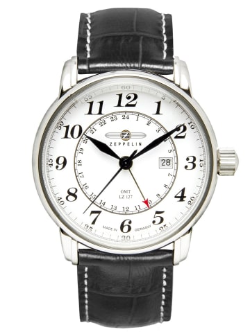 Zeppelin Graf Zeppelin Herrenuhr Weiß / Schwarz / Silber