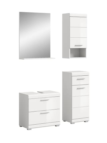 ebuy24 Badmöbelset Scout Weiß 112 x 34 cm