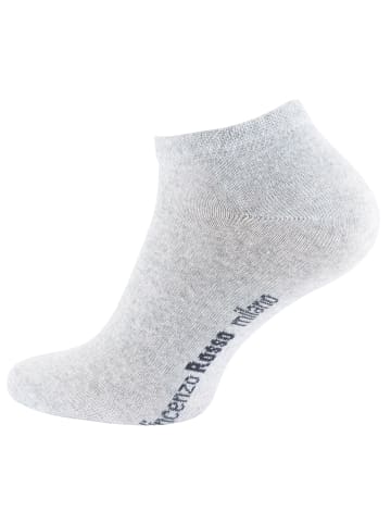 Vincenzo Rosso 24 Paar Sneaker Socken in Grau