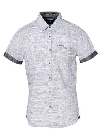 KOROSHI Kurzarmshirt in blau