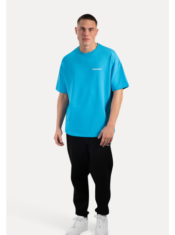 SMILODOX T-Shirt Tamio in Hellblau