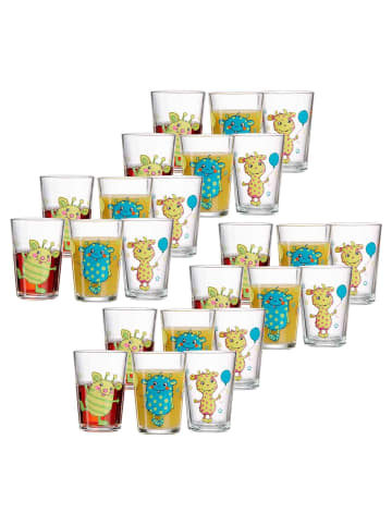 Ritzenhoff & Breker 24-tlg. Kindergläser Monsterchen in Bunt – 205 ml in bunt
