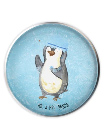 Mr. & Mrs. Panda Waschbecken Stöpsel Pinguin Duschen ohne Spruch in Eisblau